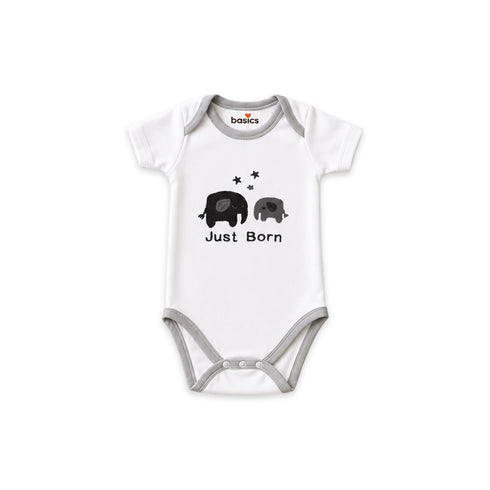 Pack of 10 Baby Starter Gift Set White Baby Elephant Embroidered