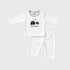 Pack of 10 Baby Starter Gift Set White Baby Elephant Embroidered