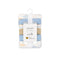 Pack of 12 Baby Washcloths Face Towels Blue White Dino