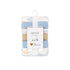 Pack of 12 Baby Washcloths Face Towels Blue White Dino