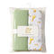 Infant Pack of 2 Cotton Swaddle Wrapping Sheets Green White Safari