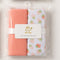 Infant Pack of 2 Cotton Swaddle Wrapping Sheets Pink Strawberries Print