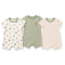 Pack of Three Onesies Half Rompers Safari
