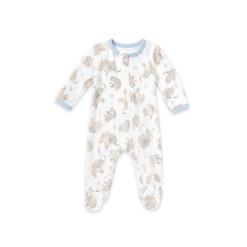 Pack of Two Full Rompers Elephants Print