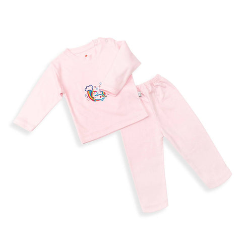 Basics Night Suit - Unicorn pink