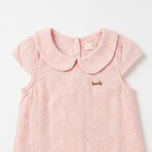 Party Wear Cotton Embroidered Top Pink Embroidered Design