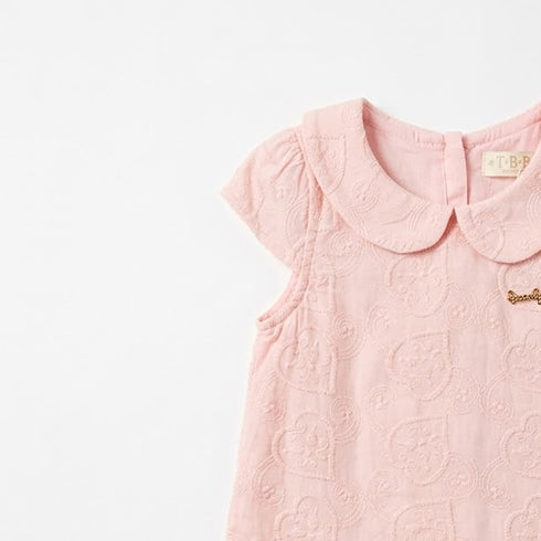 Party Wear Cotton Embroidered Top Pink Embroidered Design