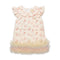 Party Wear Cotton Embroidered Top Pink Roses Design