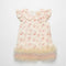 Party Wear Cotton Embroidered Top Pink Roses Design