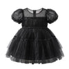 Black Party Wear Frock Tiered Tulle