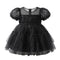Black Party Wear Frock Tiered Tulle
