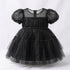 Black Party Wear Frock Tiered Tulle