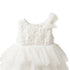 White Party Wear Frock Embellished Tiered Tulle Sequin