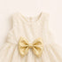 Party Wear Girls Frock Gold Glittered