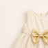 Party Wear Girls Frock Gold Glittered