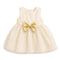 Party Wear Girls Frock Gold Glittered