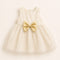 Party Wear Girls Frock Gold Glittered