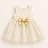 Party Wear Girls Frock Gold Glittered
