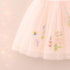 Party Wear Girls Frock Pink Flower Embroidered