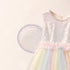 Party Wear Girls Frock Pink Sequin Frilled