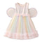 Party Wear Girls Frock Pink Sequin Frilled