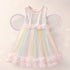 Party Wear Girls Frock Pink Sequin Frilled