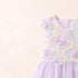 Party Wear Girls Frock Purple Embroidered