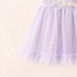 Party Wear Girls Frock Purple Embroidered