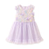 Party Wear Girls Frock Purple Embroidered