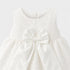 Party Wear Girls Frock White Chikan Design