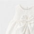 Party Wear Girls Frock White Chikan Design