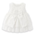 Party Wear Girls Frock White Chikan Design