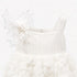 Party Wear Girls Frock White Roses Frilled Floral
