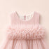 Party Wear Girls Top Style Frock Tea Pink Glittered Frilled