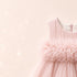 Party Wear Girls Top Style Frock Tea Pink Glittered Frilled