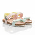 Pink Girls Sandal with Two-Strap Cork-Soled Design