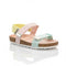 Pink Girls Sandal with Two-Strap Cork-Soled Design