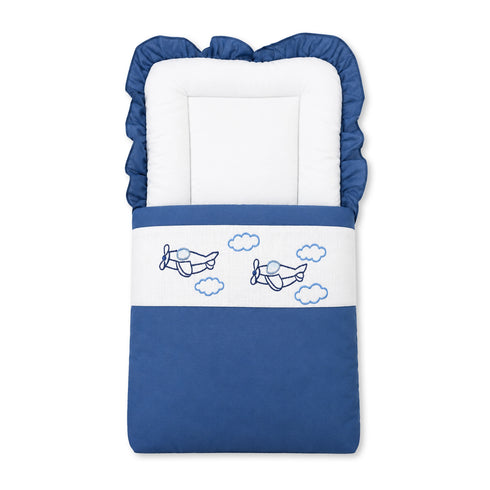Basics Blue Planes Baby Carry Nest for Newborns 0m+