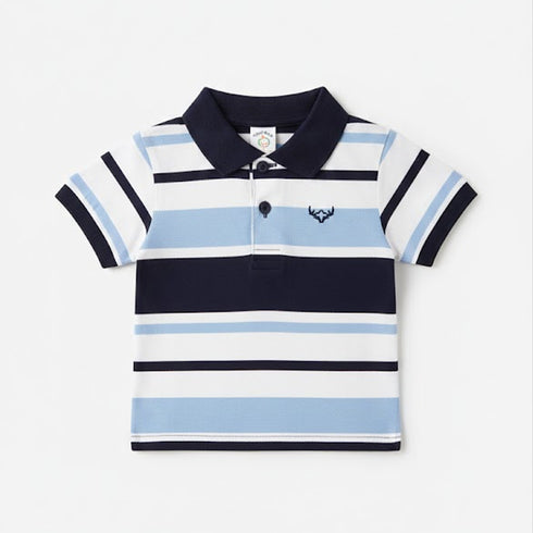 Polo Shirt for Boys Blue Striped