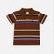 Polo Shirt for Boys Brown Striped