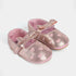Pre Walker Pumps Shoes Champagne Metallic Heart Bow