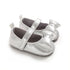 Pre Walker Pumps Shoes Silver Metallic Shimmer Bow