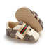 Pre Walker Shoes Brown Infant Monogram Web-Strap Sneakers