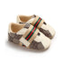 Pre Walker Shoes Brown Infant Monogram Web-Strap Sneakers