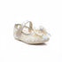 Beige Pumps Shoes with Embroidered Mary Jane Design
