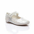 Beige Pumps Shoes Crystals Ruffled Organza Strap