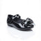 Black Pumps Shoes with Double Bow Design