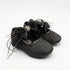 Black Pumps Shoes with Grid-Like Shimmer Pattern