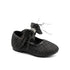 Black Pumps Shoes with Grid-Like Shimmer Pattern