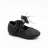 Black Pumps Shoes with Grid-Like Shimmer Pattern